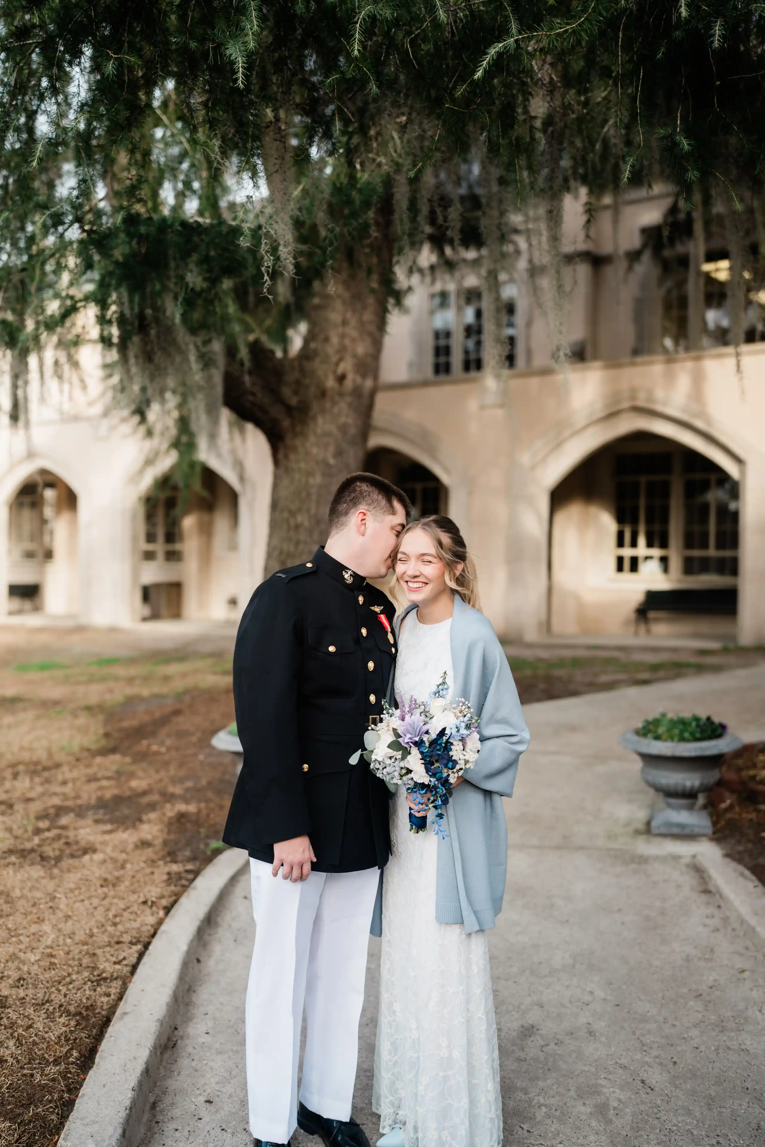 St. James Episcopal Church wedding portraits in Wilmington